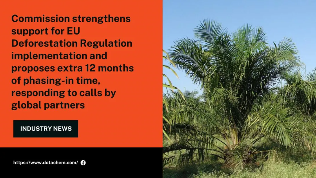 Impetus EU Deforestation Ordinatio in Rudis Material Prices: Navigating ortu Sumptus olei Palmarum pro Fatty Vocatus Ethoxylates