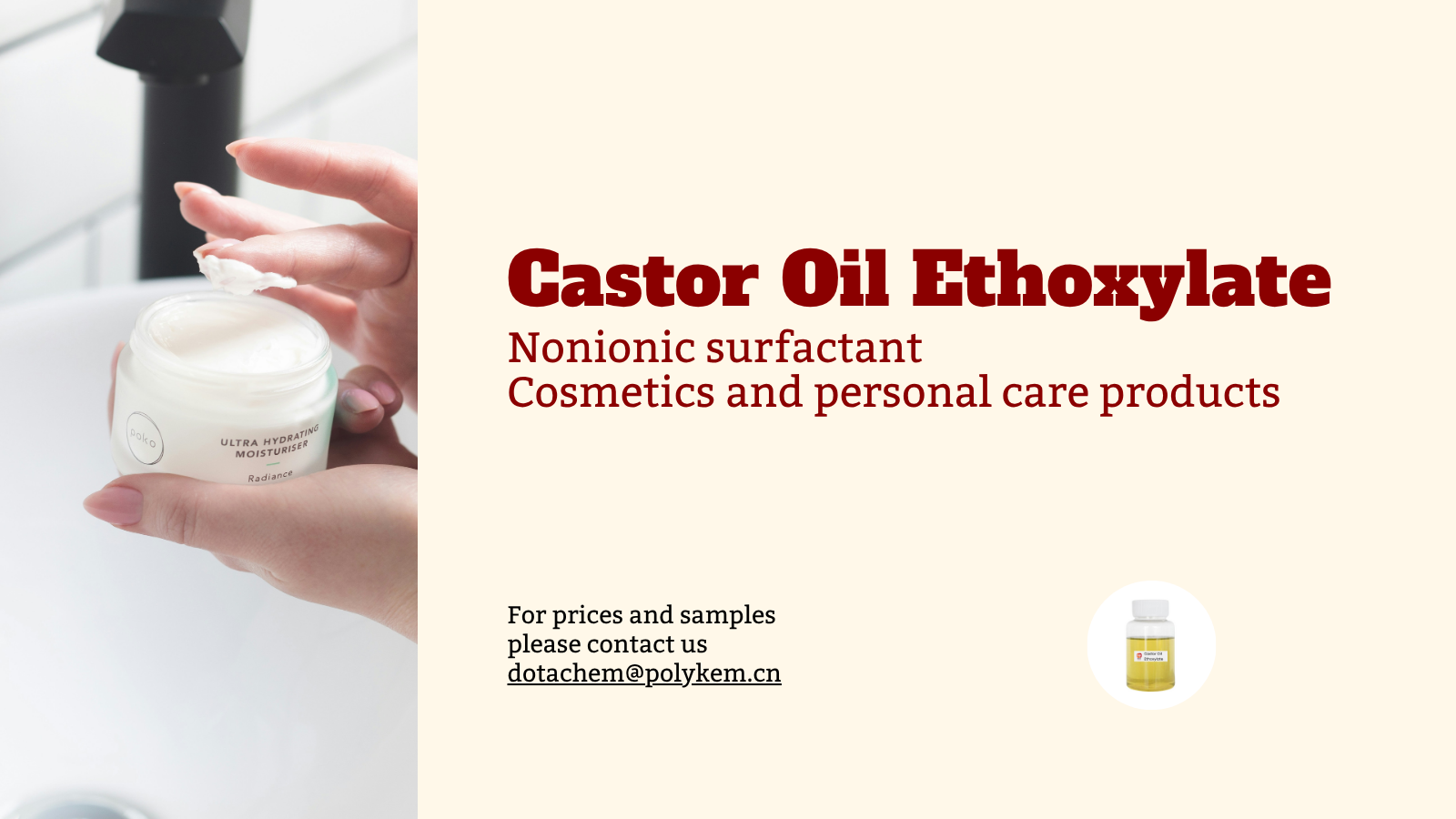 Unveiling in potestate Castori oleum ethoxylate: proprietatibus et applications