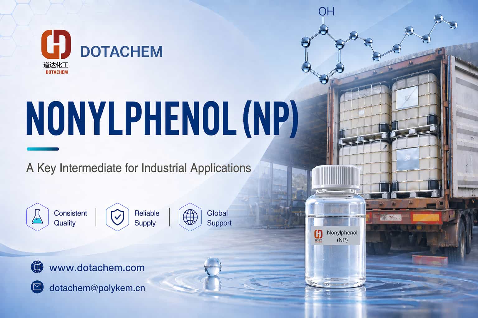 Dotachem Nonylphenol (NP): Clavis media pro Industrial Applications
