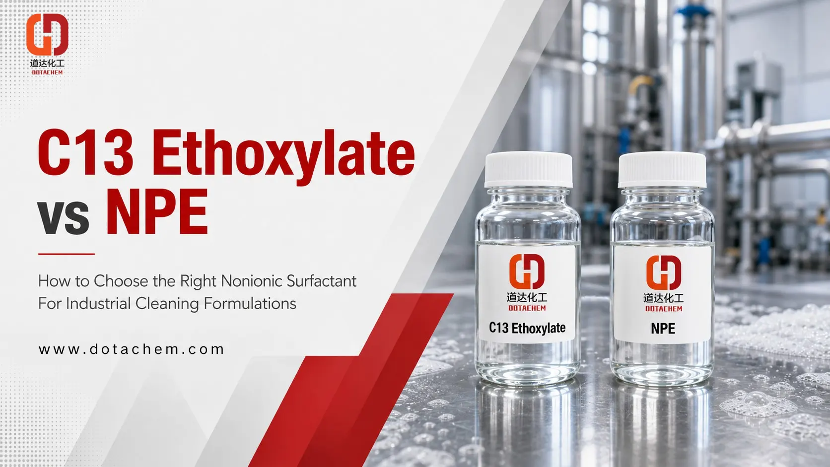 Eligendum Inter Alcohols C13 Ethoxylate et NPE in Industrial Purgatio Formulae